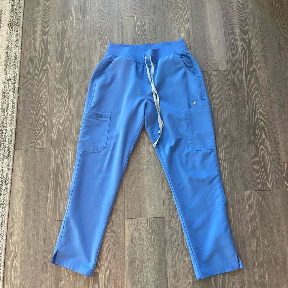 Ceil Blue Yola™ High Waisted 2.0 - Petite Skinny Scrub Pants